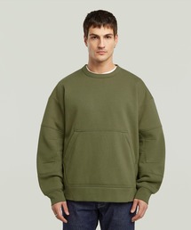 Constructed Loose Sweater/立体裁断スリーブシームデザインオーバーサイズスウェット/トレーナー