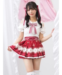 Ank Rouge（アンクルージュ）の「AFTERNOON TEA PRINT スカパン（その他パンツ）」