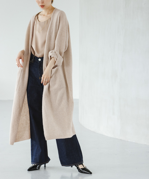 エアリーロングガウンカーディガン（カーディガン/ボレロ）｜NOBLE