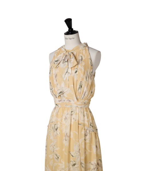 Her lip to Lauris Chiffon Long DressレモンS Lauris Chiffon Long Dress（ワンピース）｜Her lip to（ハー
