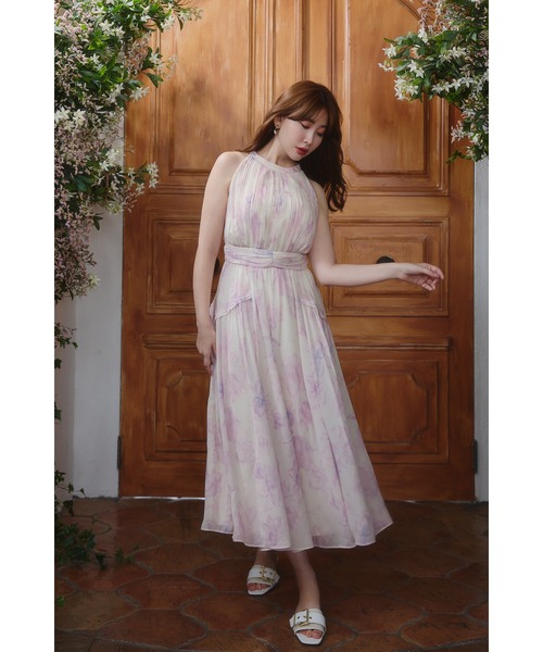 ワンピース herlipto Lauris Chiffon Long Dress Lauris Chiffon Long Dress(ワンピース)|Her lip to(ハー