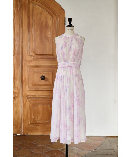 ワンピース herlipto Lauris Chiffon Long Dress Lauris Chiffon Long Dress（ワンピース）｜Her lip to（ハー
