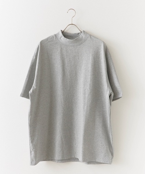 Theater code(シアターコード)の「Basic Mock Neck Design T-Shirt / ベーシック モックネックデザインTシャツ(Tシャツ/カットソー・メンズ・ブラック/アッシュグレー/ホワイト/カーキ/ダークグレー・M/L)」の3枚目の写真