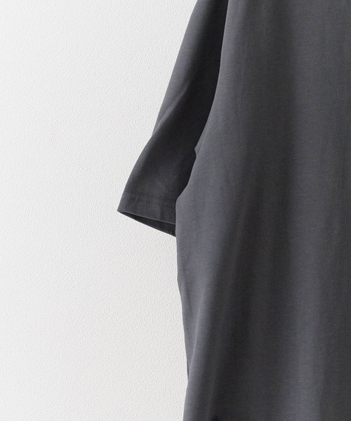 Theater code(シアターコード)の「Basic Mock Neck Design T-Shirt / ベーシック モックネックデザインTシャツ(Tシャツ/カットソー・メンズ・ブラック/アッシュグレー/ホワイト/カーキ/ダークグレー・M/L)」の14枚目の写真