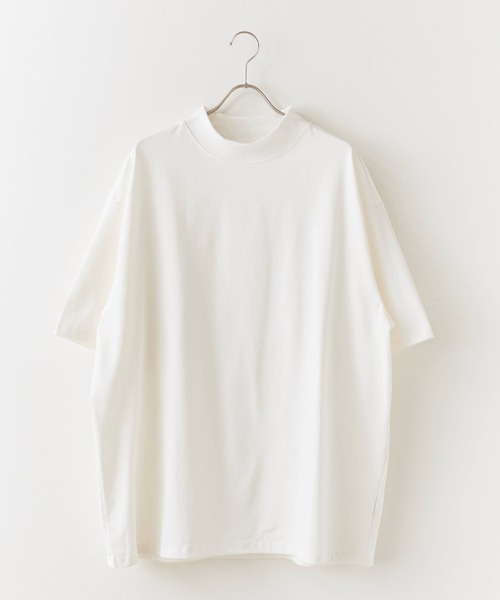Theater code(シアターコード)の「Basic Mock Neck Design T-Shirt / ベーシック モックネックデザインTシャツ(Tシャツ/カットソー・メンズ・ブラック/アッシュグレー/ホワイト/カーキ/ダークグレー・M/L)」の22枚目の写真
