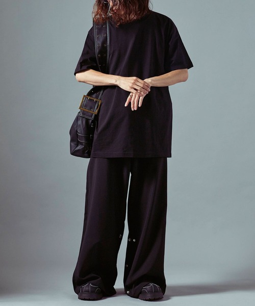 Theater code(シアターコード)の「Basic Mock Neck Design T-Shirt / ベーシック モックネックデザインTシャツ(Tシャツ/カットソー・メンズ・ブラック/アッシュグレー/ホワイト/カーキ/ダークグレー・M/L)」の9枚目の写真