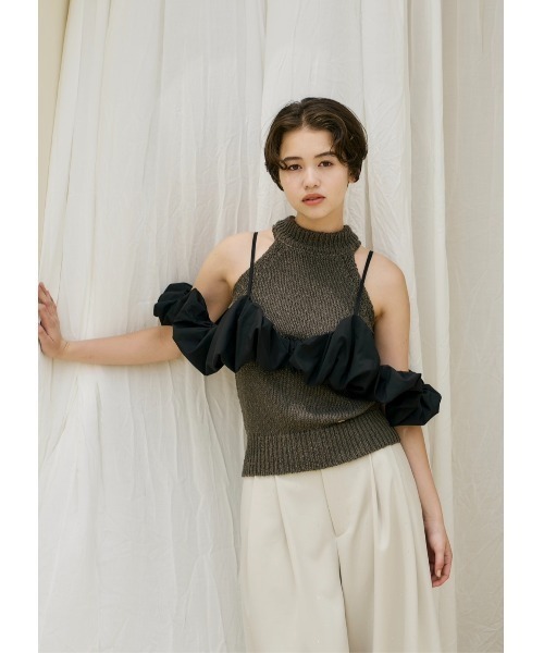 【NOTRE emor】 shell silhouette bustier shell silhouette bustier（ワンピース）｜NOTREemor