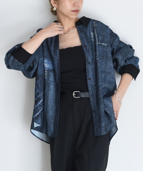 パッチワークデニムptシャツ Eimee Law│Eimee Law & LHELBIE 公式