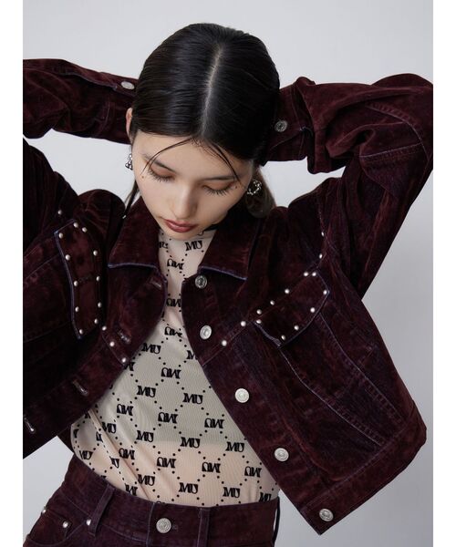 セール】【セットアップ対応】フロッキーデニムジャケット（デニム