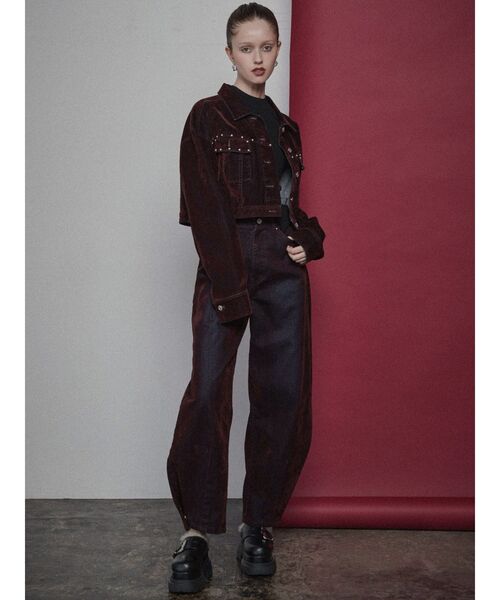 セール】【セットアップ対応】フロッキーデニムジャケット（デニム