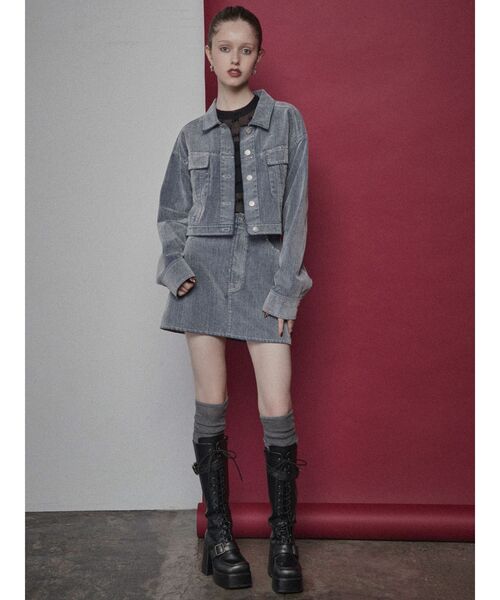 セール】【セットアップ対応】フロッキーデニムジャケット（デニム