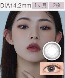 MIMIC LENS（ミミックレンズ）の「Mimic Monthly Lucky Vicky Gray カラコン(1ヵ月タイプ2枚入り)（コンタクトレンズ・カラコン）」