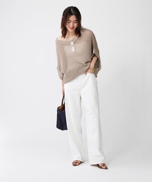 RED CARD TOKYO（レッドカード）の「【RED CARD】Dakota（デニムパンツ・レディース・ホワイト/ブルー・25/24）」の3枚目の写真