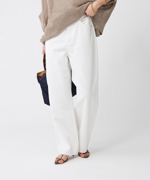 RED CARD TOKYO（レッドカード）の「【RED CARD】Dakota（デニムパンツ・レディース・ホワイト/ブルー・25/24）」の6枚目の写真