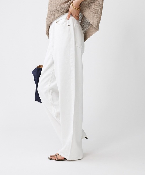 RED CARD TOKYO（レッドカード）の「【RED CARD】Dakota（デニムパンツ・レディース・ホワイト/ブルー・25/24）」の7枚目の写真