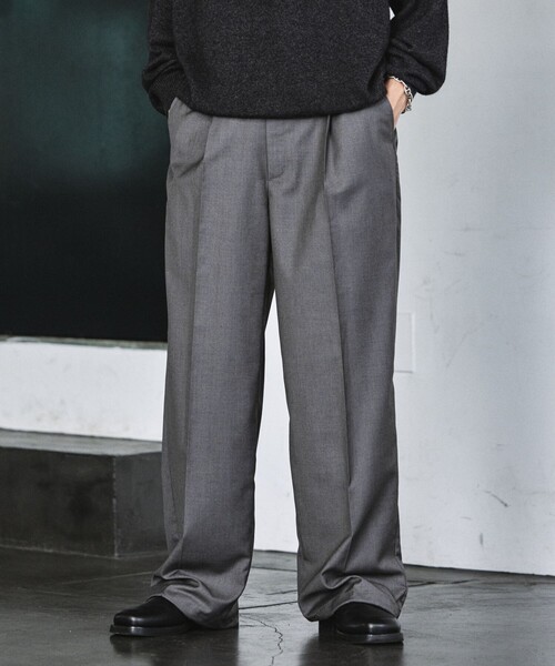 FREAK'S STORE(フリークスストア)の「スラックス(スラックス・メンズ・チャコールグレー・MEDIUM)」の1枚目の写真