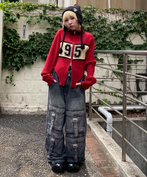 Candy Stripper（キャンディストリッパー）の「CND DEVIL ビーニー（ニットキャップ/ビーニー・レディース・アイボリー/ブラック・FREE）」の11枚目の写真