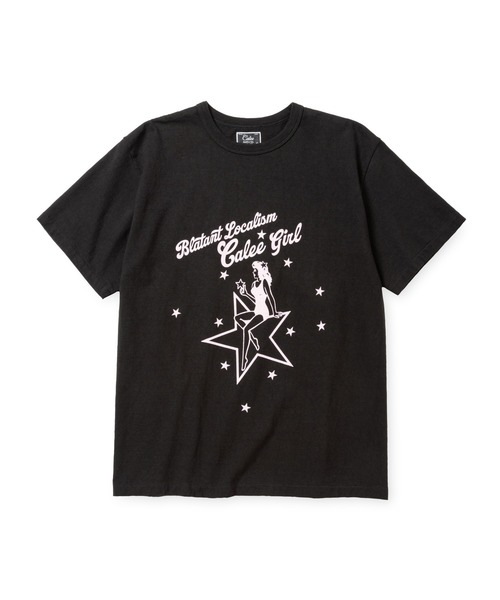 CALEE(キャリー)の「BINDER NECK CAL GIRL VINTAGE TEE(Tシャツ/カットソー・メンズ・ミント/ブラック/ホワイト・LARGE/MEDIUM/X-LARGE)」の3枚目の写真