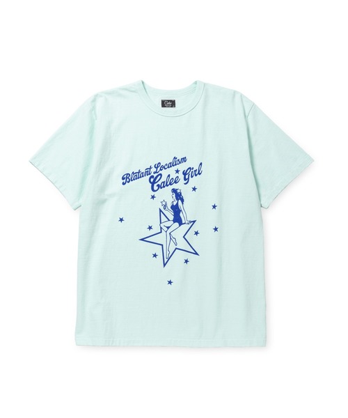 CALEE(キャリー)の「BINDER NECK CAL GIRL VINTAGE TEE(Tシャツ/カットソー・メンズ・ミント/ブラック/ホワイト・LARGE/MEDIUM/X-LARGE)」の4枚目の写真