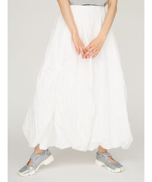 emmi(エミ)の「ワッシャーバルーンスカート(スカート・レディース・ライム/ブラック/オフホワイト・0/1)」の7枚目の写真