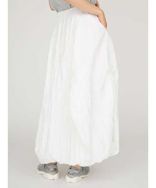 emmi(エミ)の「ワッシャーバルーンスカート(スカート・レディース・ライム/ブラック/オフホワイト・0/1)」の8枚目の写真