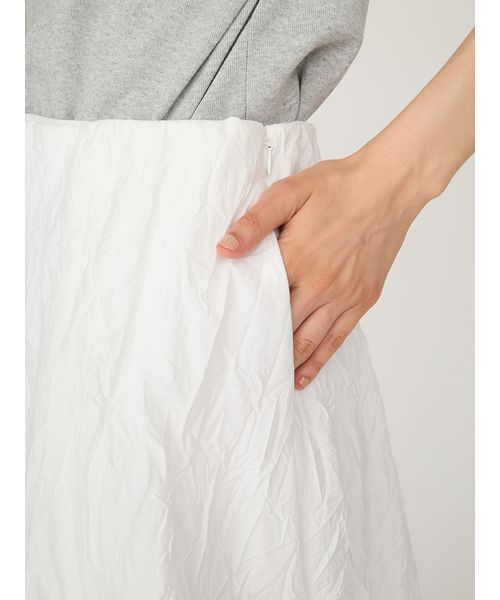 emmi(エミ)の「ワッシャーバルーンスカート(スカート・レディース・ライム/ブラック/オフホワイト・0/1)」の10枚目の写真