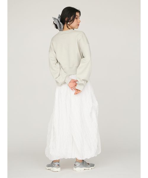 emmi(エミ)の「ワッシャーバルーンスカート(スカート・レディース・ライム/ブラック/オフホワイト・0/1)」の21枚目の写真