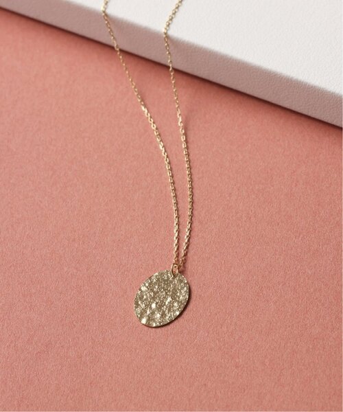 10mmオーバルテクスチャーモチーフ50cmネックレス K10