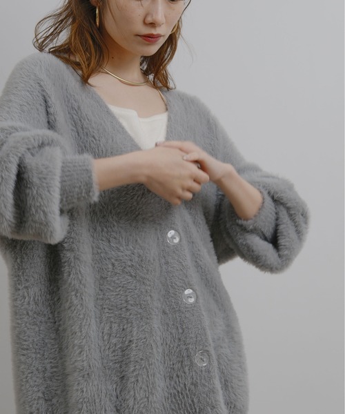 セール】フェザーヤーンカーディガン（カーディガン/ボレロ）｜Palm