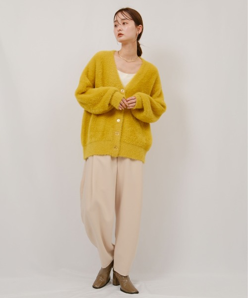 フェザーヤーンカーディガン Palm Riche│Eimee Law & LHELBIE 公式