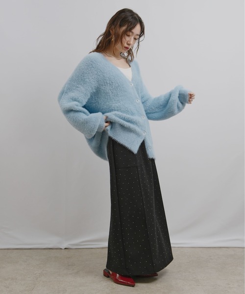 フェザーヤーンカーディガン Palm Riche│Eimee Law & LHELBIE 公式