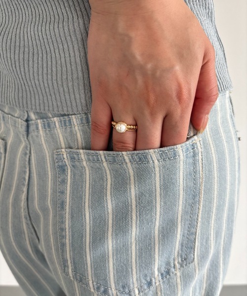 FUULLY STUDIO（フーリィーステューディオ）の「ストライプデニムパンツ（デニムパンツ・レディース・ライトブルー/ブルー・SMALL/MEDIUM）」の18枚目の写真