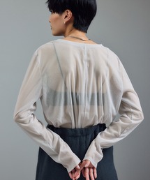 SALON adam et rope' | 【WEB限定】トリコットシアーロングTシャツ(Tシャツ/カットソー)