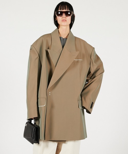 PRANK PROJECT(プランクプロジェクト)の「スーパービッグジャケット / Super big jacket(テーラードジャケット・レディース・ブラック/カーキ/グレー・FREE)」の3枚目の写真