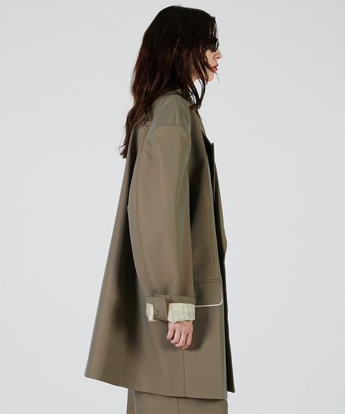 PRANK PROJECT(プランクプロジェクト)の「スーパービッグジャケット / Super big jacket(テーラードジャケット・レディース・ブラック/カーキ/グレー・FREE)」の9枚目の写真