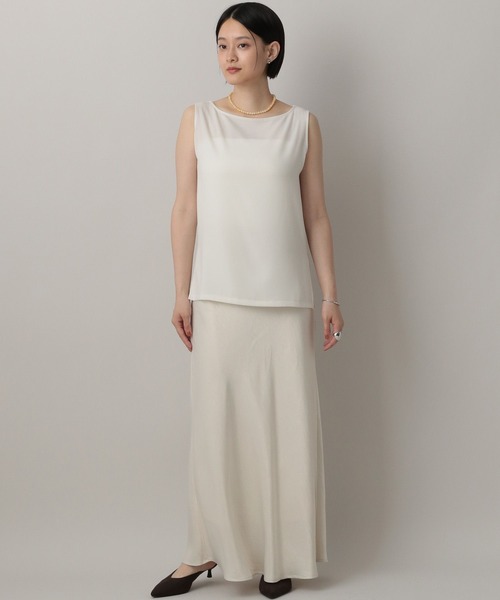 A part by（アパートバイ）の「カトリーヌサテンナロースカート（スカート・レディース・ボルドー/ネイビー/アイボリー/ベージュ系その他・SMALL/MEDIUM）」の12枚目の写真