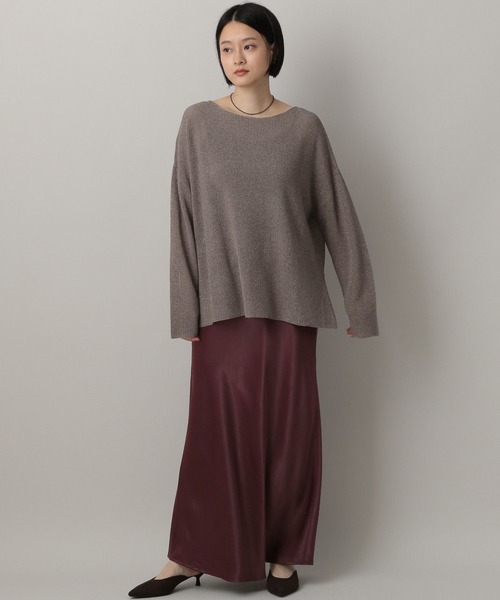 A part by（アパートバイ）の「カトリーヌサテンナロースカート（スカート・レディース・ボルドー/ネイビー/アイボリー/ベージュ系その他・SMALL/MEDIUM）」の19枚目の写真