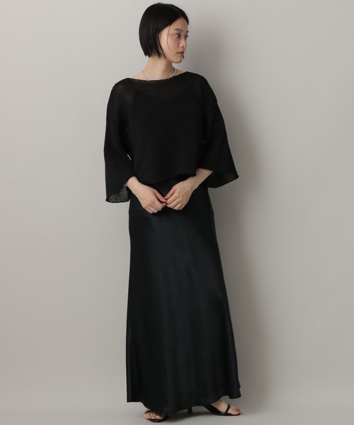 A part by（アパートバイ）の「カトリーヌサテンナロースカート（スカート・レディース・ボルドー/ネイビー/アイボリー/ベージュ系その他・SMALL/MEDIUM）」の22枚目の写真