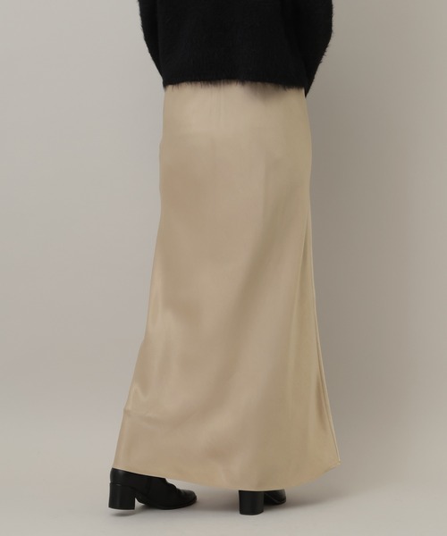 A part by（アパートバイ）の「カトリーヌサテンナロースカート（スカート・レディース・ボルドー/ネイビー/アイボリー/ベージュ系その他・SMALL/MEDIUM）」の7枚目の写真