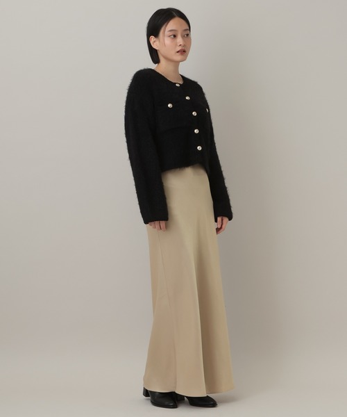 A part by（アパートバイ）の「カトリーヌサテンナロースカート（スカート・レディース・ボルドー/ネイビー/アイボリー/ベージュ系その他・SMALL/MEDIUM）」の8枚目の写真