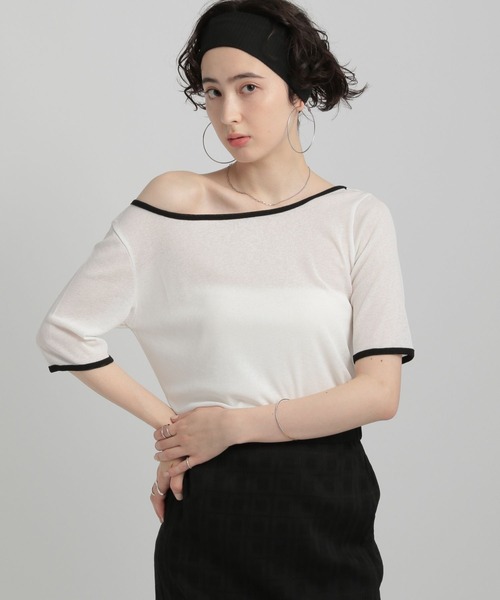 GEORGE'S(ジョージズ)の「シアーリンガーTシャツ(Tシャツ/カットソー・レディース・ブラック系/ホワイト系/レッド系・SMALL/MEDIUM)」の18枚目の写真