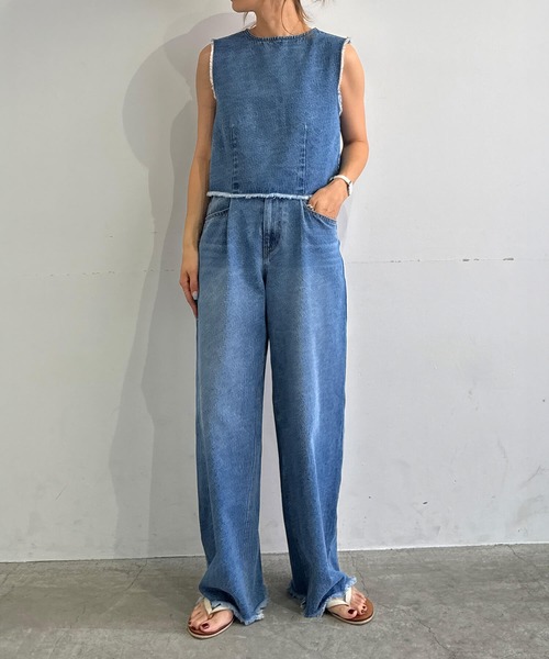 【完売品】seyto : デニムフリンジセットアップ 完売品】seyto : デニムフリンジセットアップ 完売品】seyto