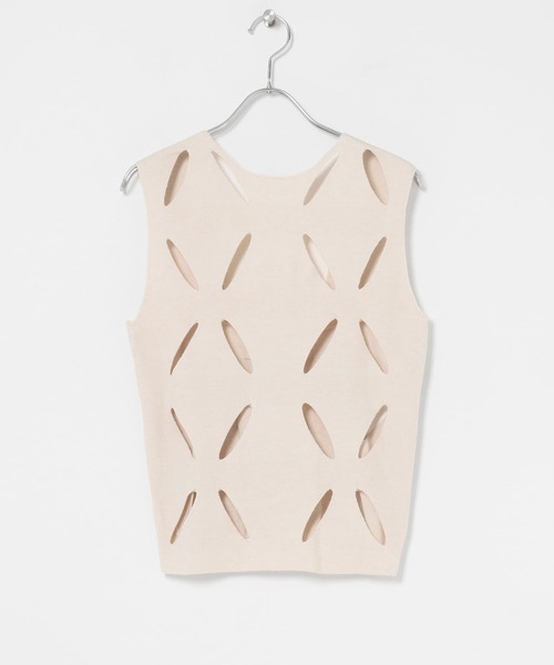 URBAN RESEARCH ROSSO WOMEN(アーバンリサーチ ロッソ)の「『別注』leinwande×ROSSO Flower Knitted Top(ニット/セーター・レディース・グレー/ホワイト・FREE)」の12枚目の写真