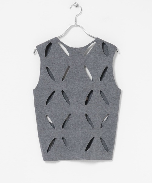 URBAN RESEARCH ROSSO WOMEN(アーバンリサーチ ロッソ)の「『別注』leinwande×ROSSO Flower Knitted Top(ニット/セーター・レディース・グレー/ホワイト・FREE)」の13枚目の写真