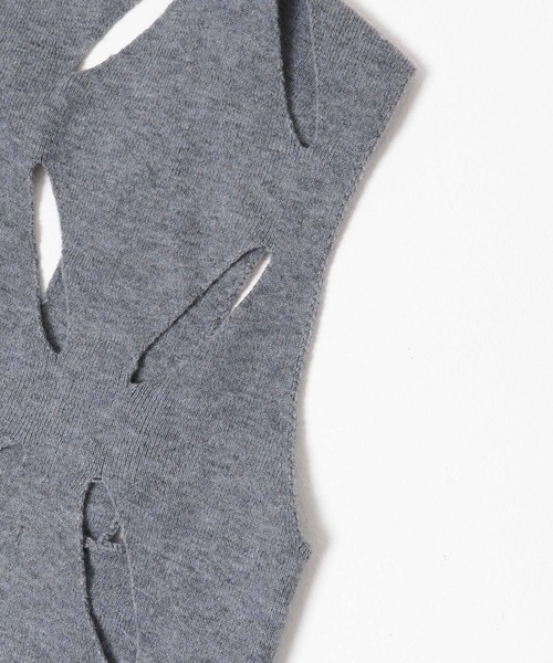 URBAN RESEARCH ROSSO WOMEN(アーバンリサーチ ロッソ)の「『別注』leinwande×ROSSO Flower Knitted Top(ニット/セーター・レディース・グレー/ホワイト・FREE)」の15枚目の写真