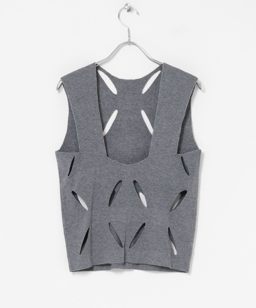 URBAN RESEARCH ROSSO WOMEN(アーバンリサーチ ロッソ)の「『別注』leinwande×ROSSO Flower Knitted Top(ニット/セーター・レディース・グレー/ホワイト・FREE)」の16枚目の写真