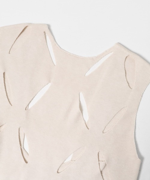 URBAN RESEARCH ROSSO WOMEN(アーバンリサーチ ロッソ)の「『別注』leinwande×ROSSO Flower Knitted Top(ニット/セーター・レディース・グレー/ホワイト・FREE)」の19枚目の写真