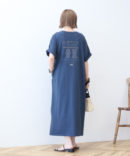 AMERICAN HOLIC(アメリカンホリック)の「【選べる丈】ツアーロゴ加工Tワンピース(ワンピース・レディース・ネイビー/ベージュ/チャコールグレー・M/L)」の12枚目の写真