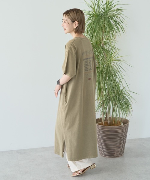 AMERICAN HOLIC(アメリカンホリック)の「【選べる丈】ツアーロゴ加工Tワンピース(ワンピース・レディース・ネイビー/ベージュ/チャコールグレー・M/L)」の21枚目の写真