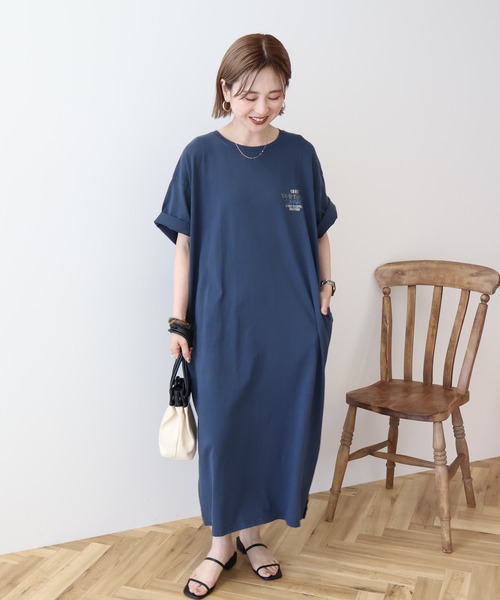 AMERICAN HOLIC(アメリカンホリック)の「【選べる丈】ツアーロゴ加工Tワンピース(ワンピース・レディース・ネイビー/ベージュ/チャコールグレー・M/L)」の15枚目の写真